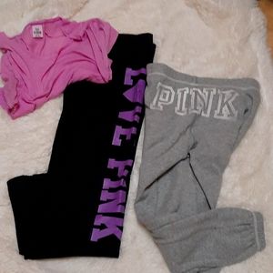Victoria secret sweats & top.